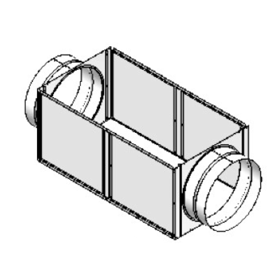 Głowica 2-kierunkowa z króćcami okrągłymi dla rękawów