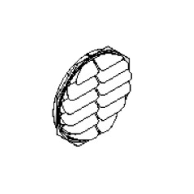 Kratka nawiewna okrągła z żaluzjami